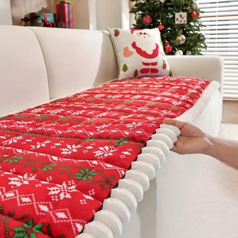 Sofaüberwurf Weihnachten gepolstert