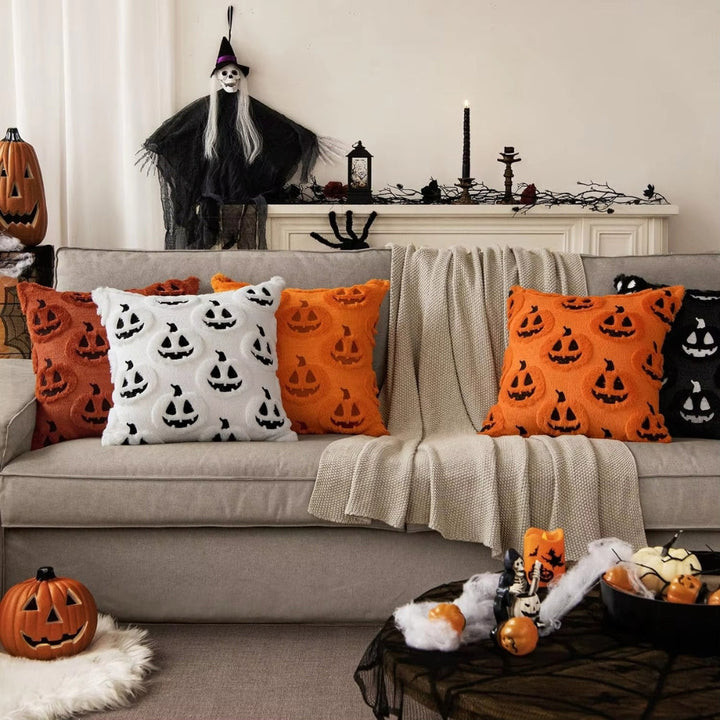Kissenbezug Halloween Kürbismotiv 45x45 cm