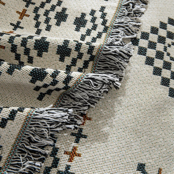 Sofaüberwurf gewebt Boho bunt