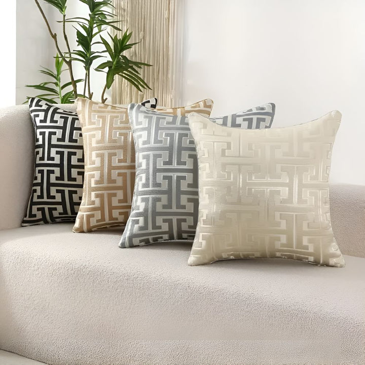 Kissenbezug Jacquard geometrisch 45x45 cm – Ansicht 01