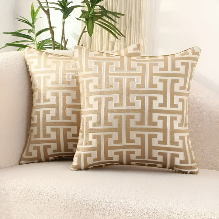 Kissenbezug Jacquard geometrisch 45x45 cm – Ansicht 05