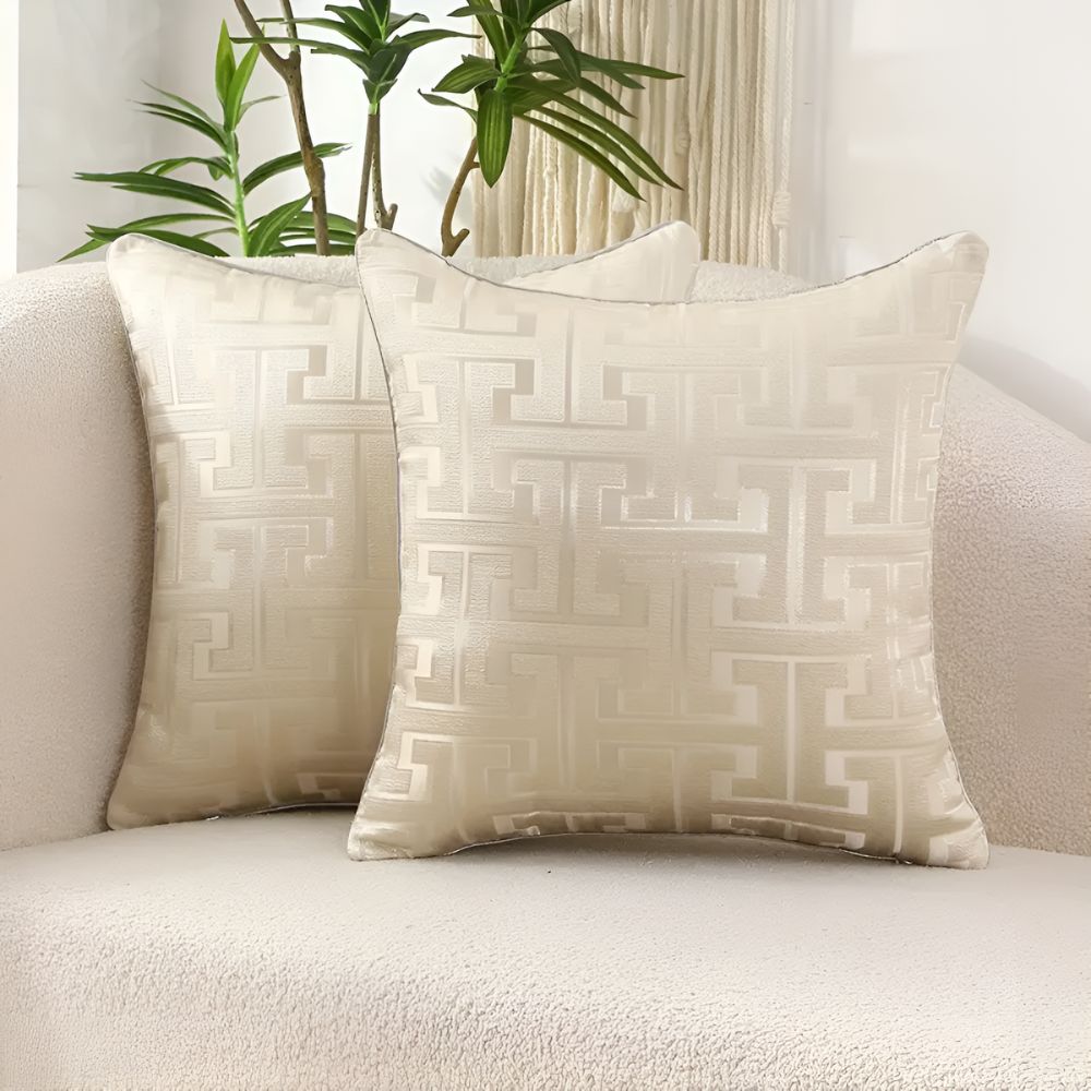 Kissenbezug Jacquard geometrisch 45x45 cm – Ansicht 08