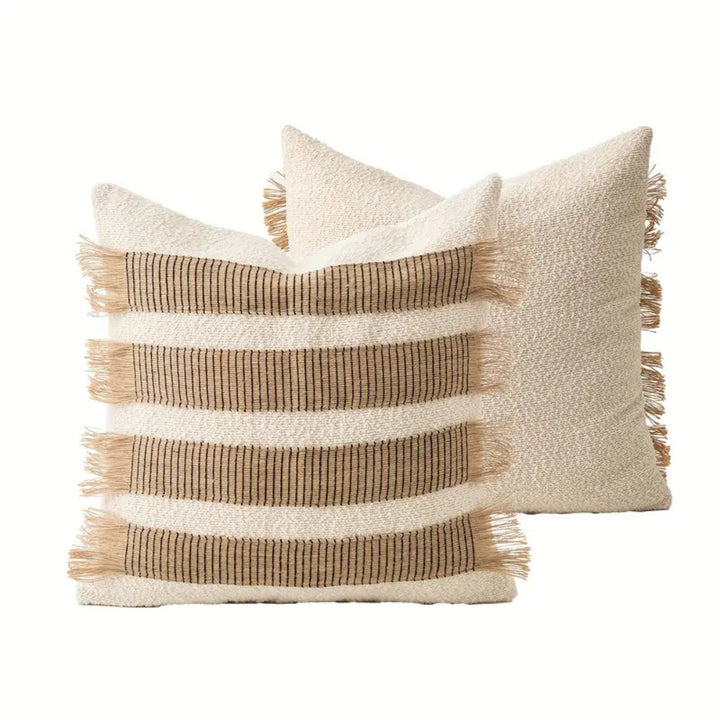 Kissenbezug handgewebte Boho-Streifen