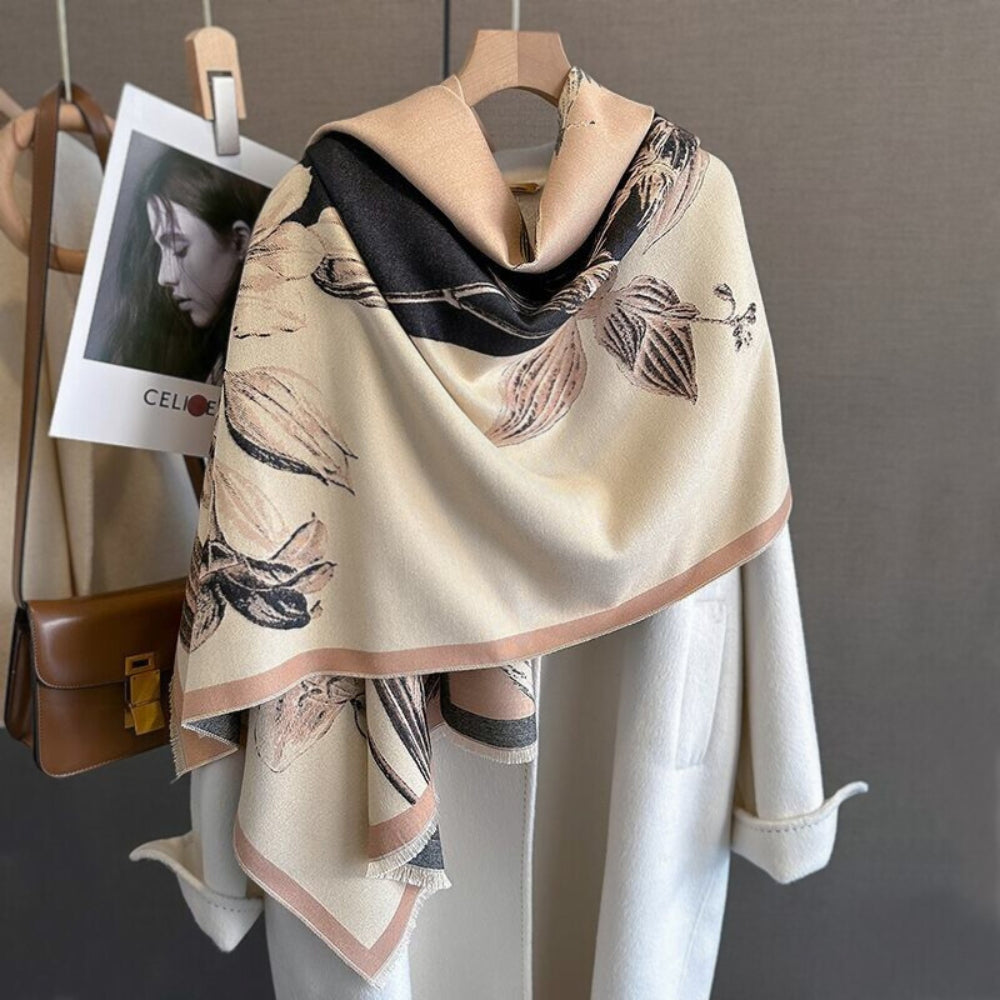 Gewebte Stola mit Iris-Muster