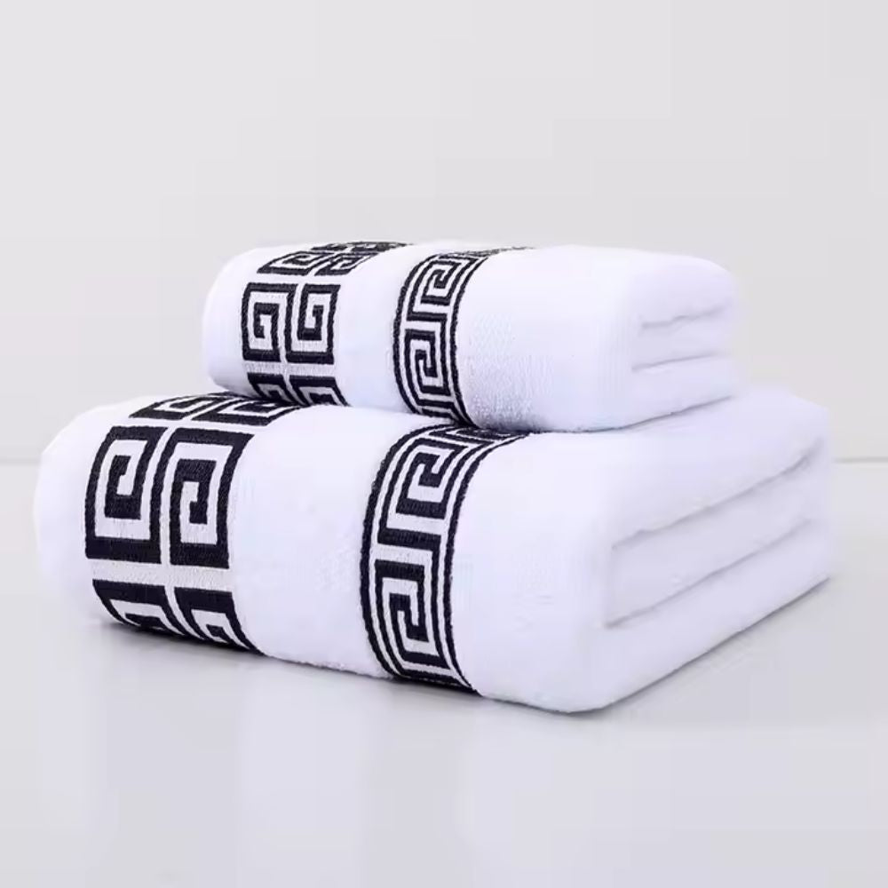 Handtuch-Set Baumwolle Frottee 2-teilig
