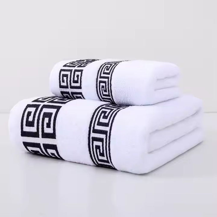 Handtuch-Set Baumwolle Frottee 2-teilig