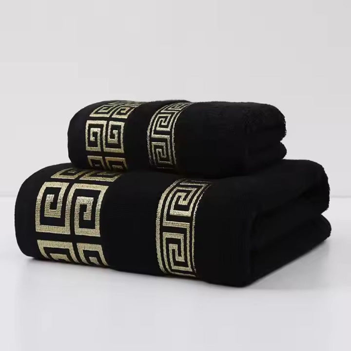 Handtuch-Set Baumwolle Frottee 2-teilig