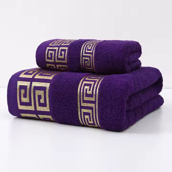Handtuch-Set Baumwolle Frottee 2-teilig