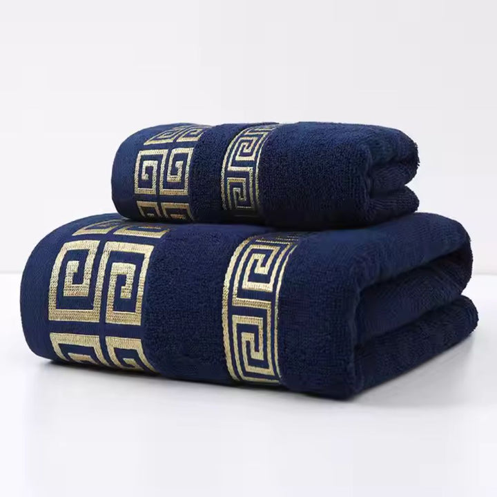 Handtuch-Set Baumwolle Frottee 2-teilig