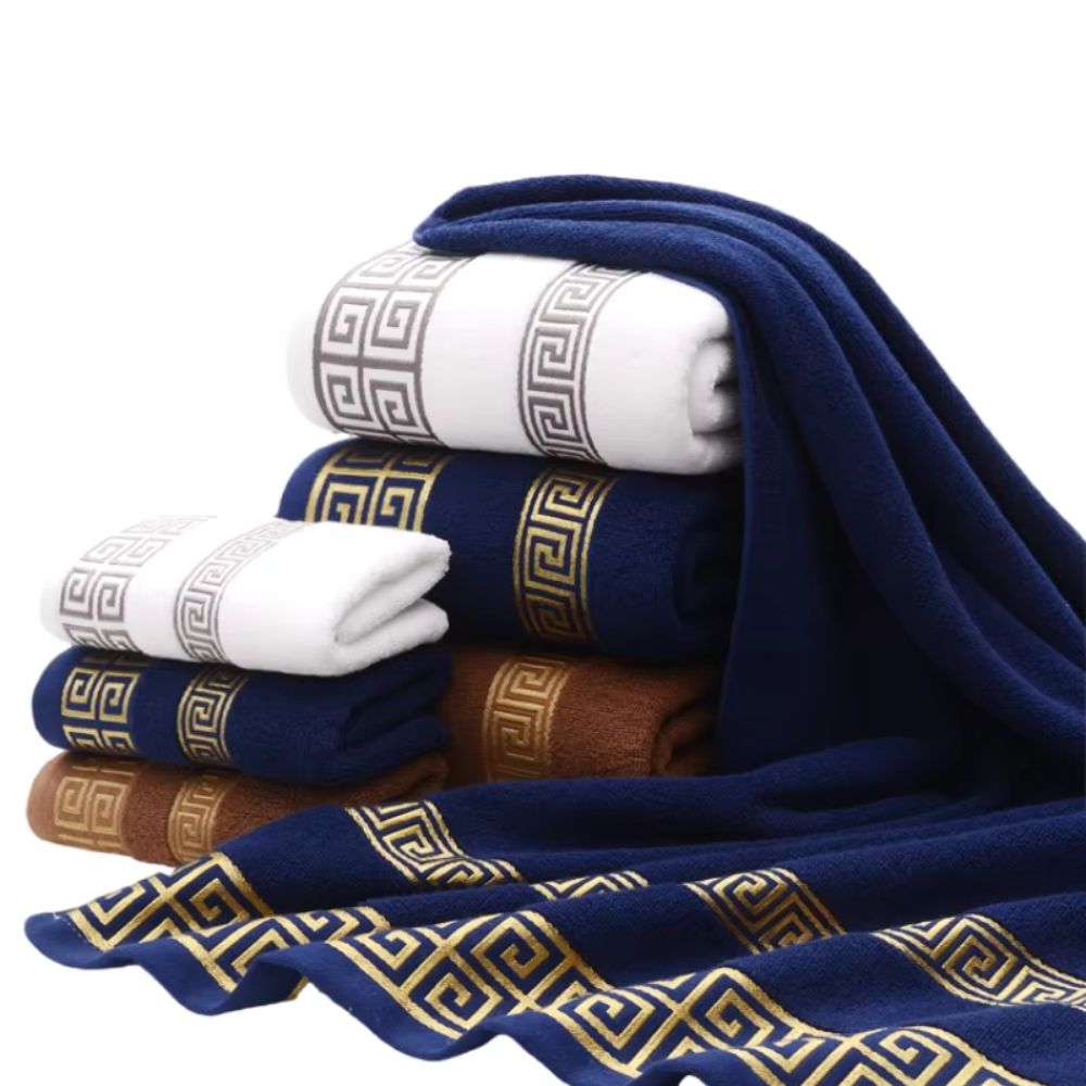 Handtuch-Set Baumwolle Frottee 2-teilig