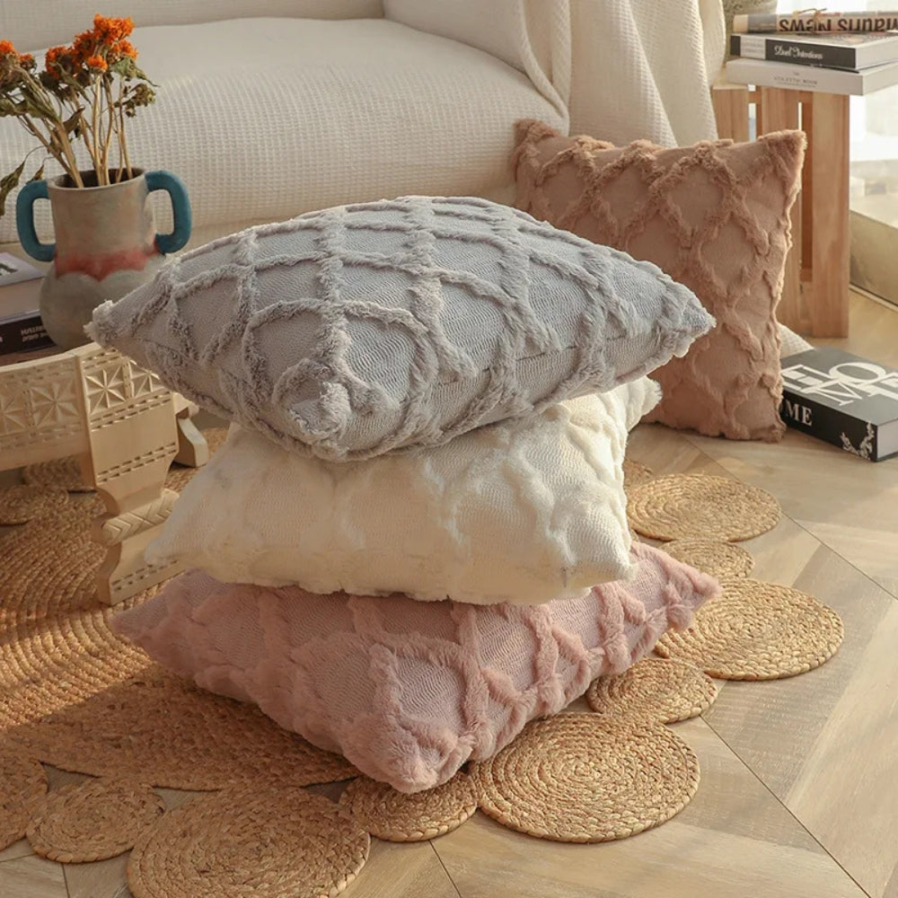 Housse de coussin en velours bohème tissé – vue 03