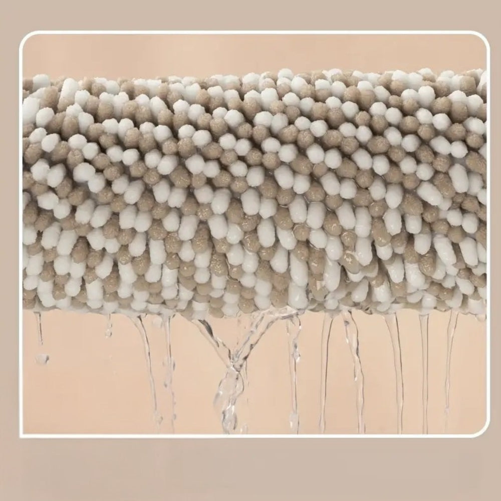 Badematte Chenille Streifen