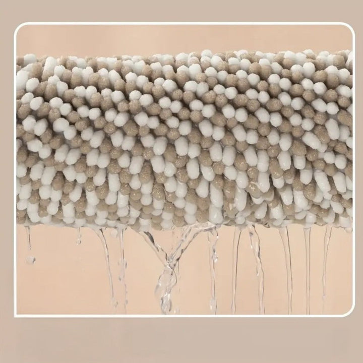 Badematte Chenille Streifen