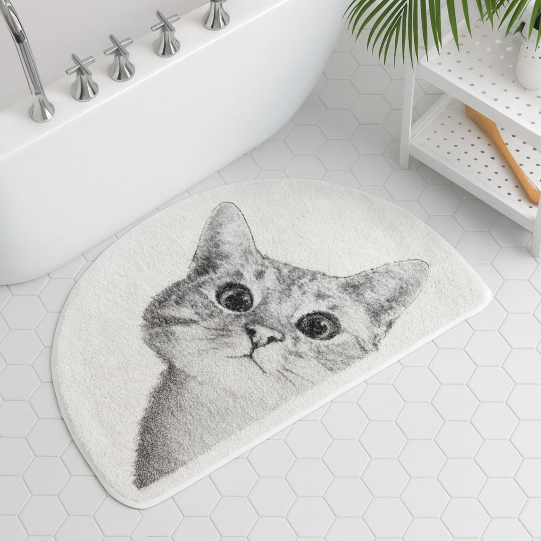 Badematte Katzenmotiv