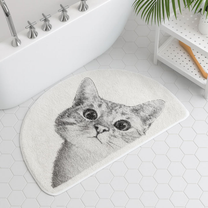 Badematte Katzenmotiv