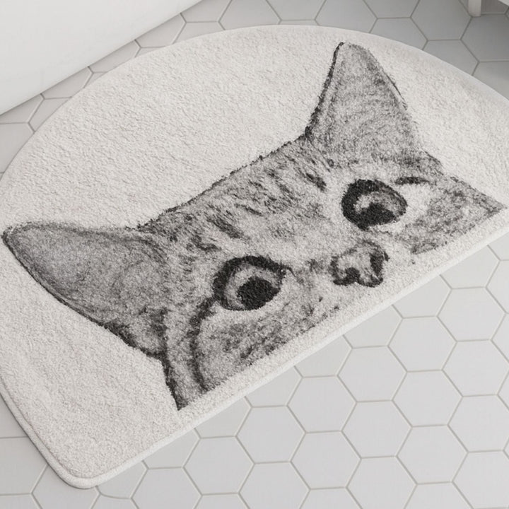 Badematte Katzenmotiv