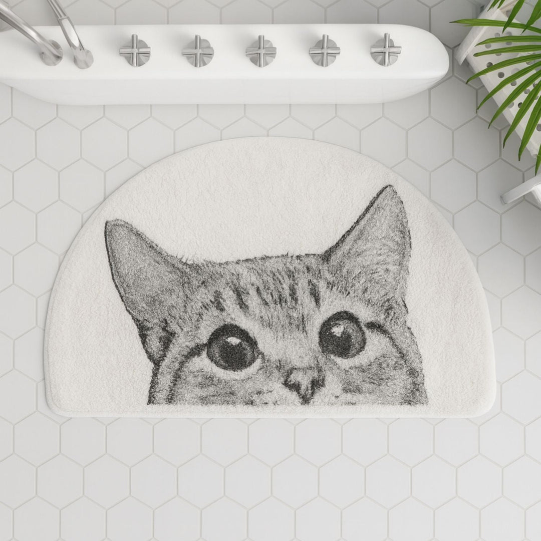 Badematte Katzenmotiv
