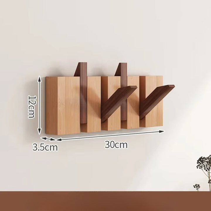 Patère murale rabattable, effet touches de piano