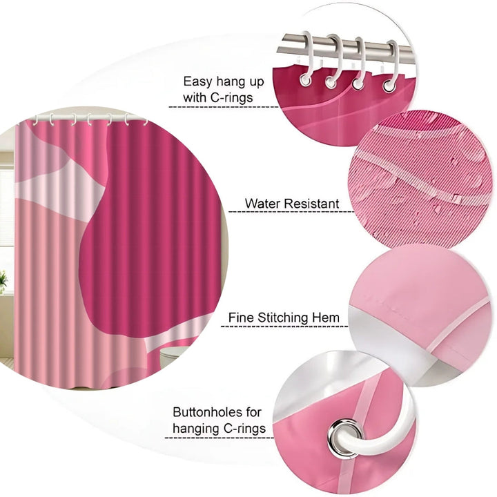 Duschvorhang Pink uni