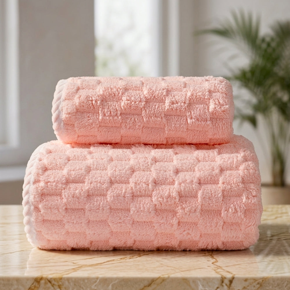 Handtuch-Set Fleece 2-teilig