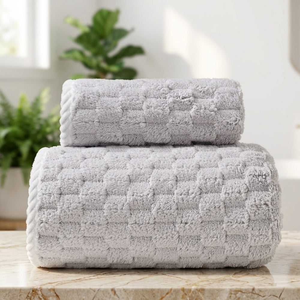 Handtuch-Set Fleece 2-teilig