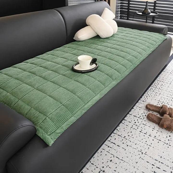 Sofaüberwurf gesteppt Linienmuster