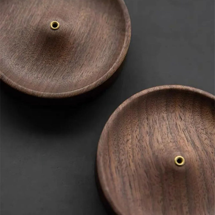 Räucherstäbchenhalter Holz mit Aschefang