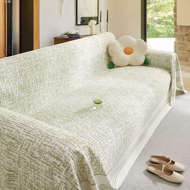 Sofaüberwurf Chenille Wüstenmotiv