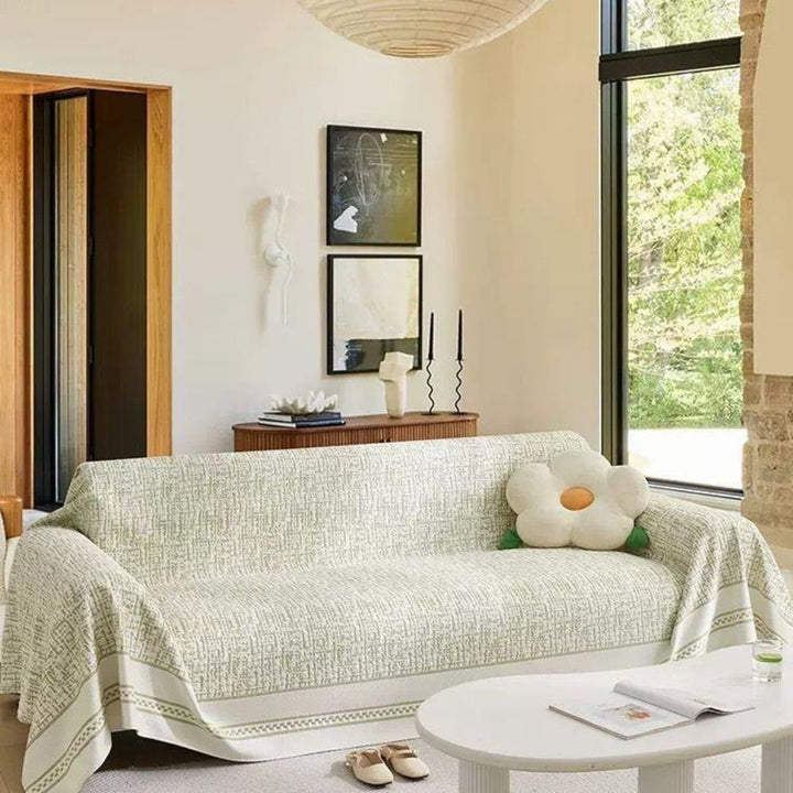 Sofaüberwurf Chenille Wüstenmotiv