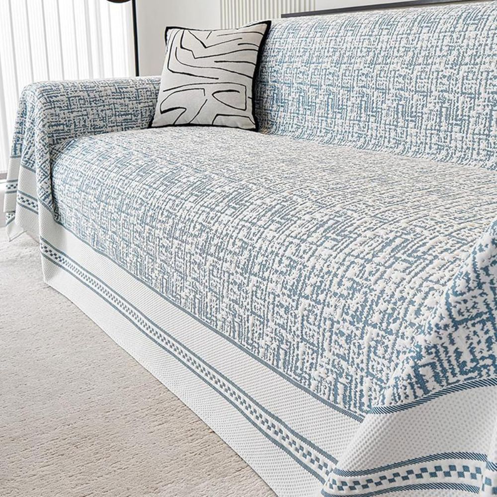 Sofaüberwurf Chenille Wüstenmotiv