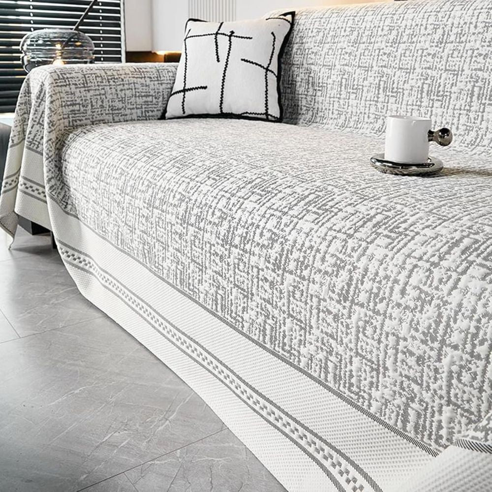 Sofaüberwurf Chenille Wüstenmotiv