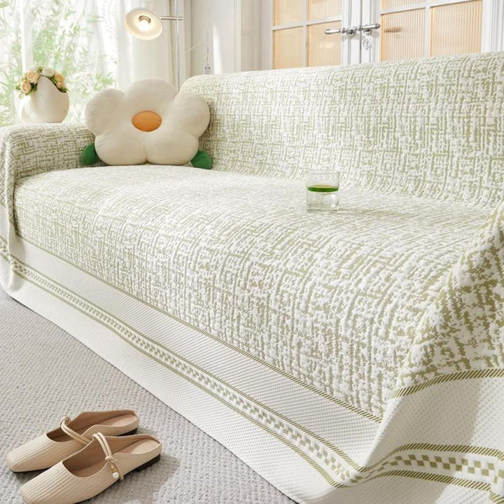 Sofaüberwurf Chenille Wüstenmotiv