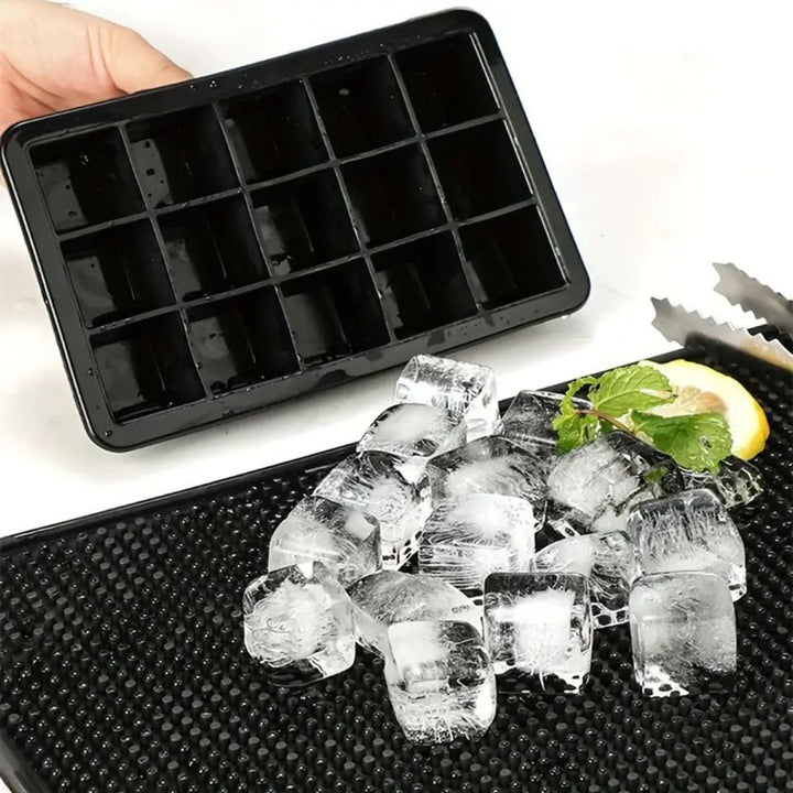 Eiswürfelform aus Silikon, 15 Würfel