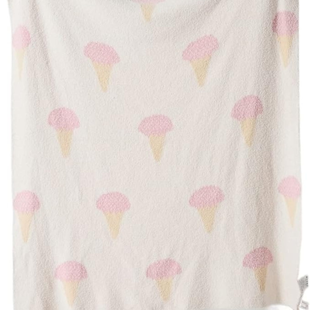Plaid tricoté à motif de glace 120 x 150 cm