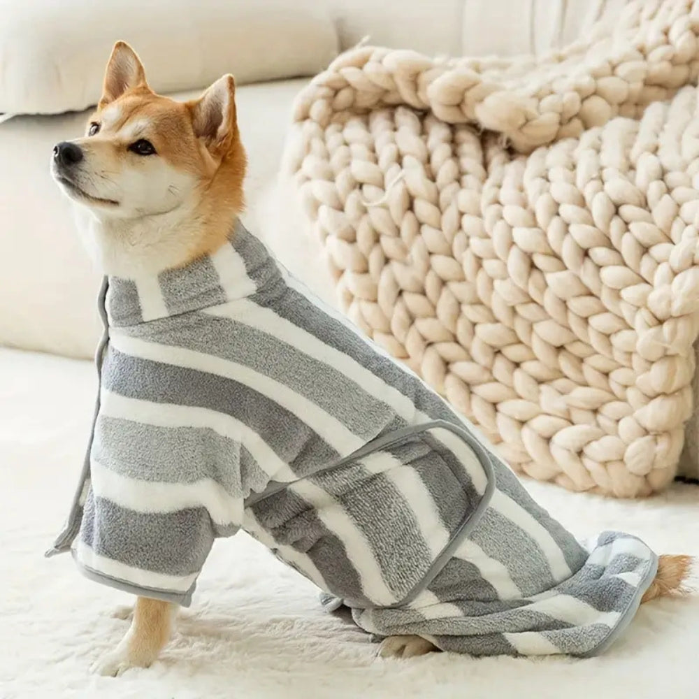 Bademantel für Hunde saugfähig