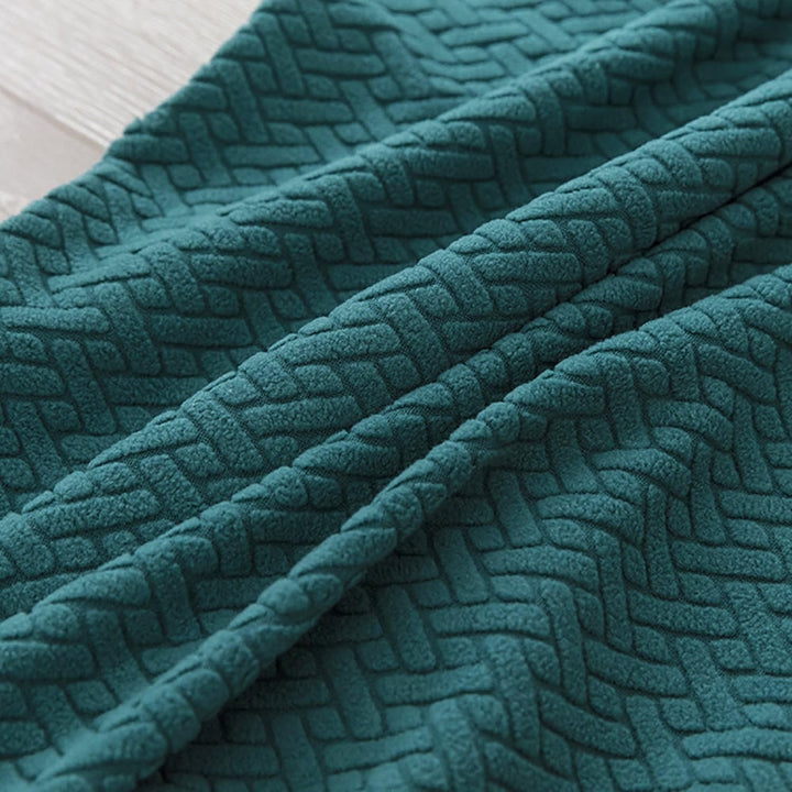 Stuhlhusse Samt Jacquard elastisch
