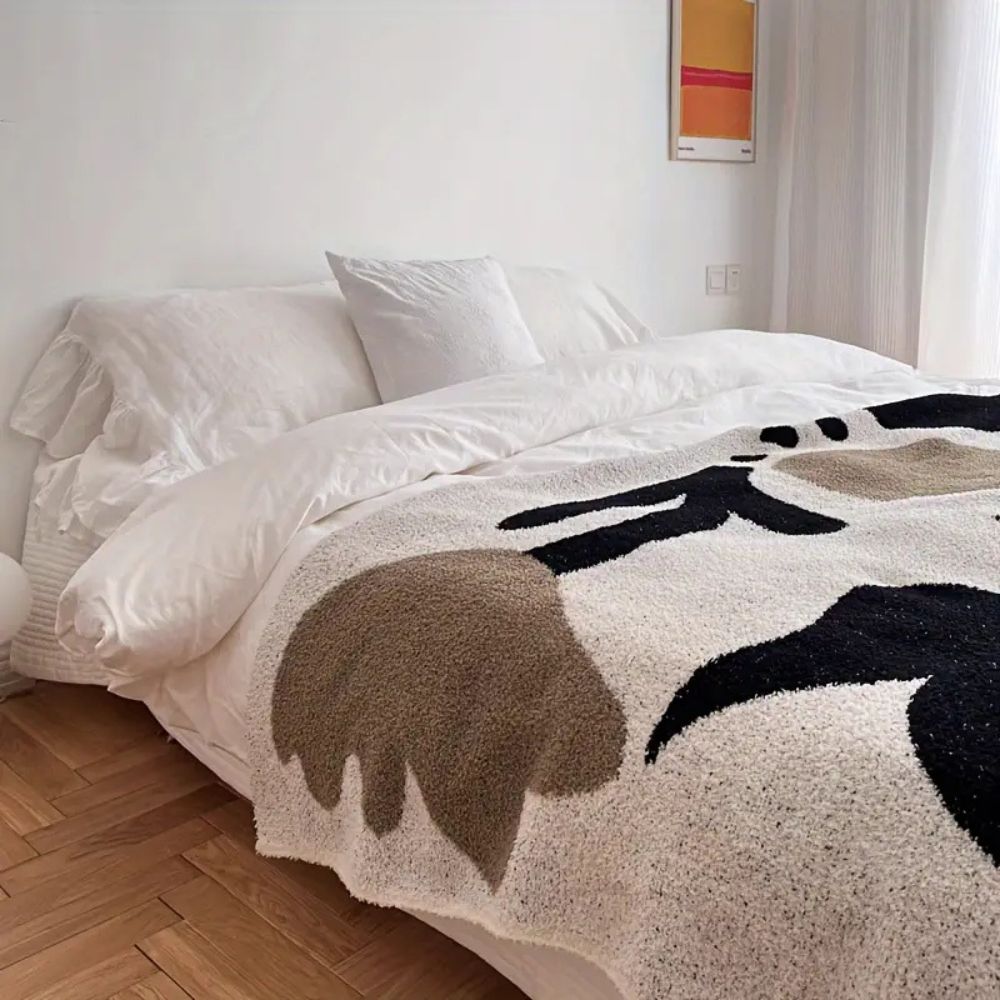 Decke mit Wellenmuster 130 x 170 cm