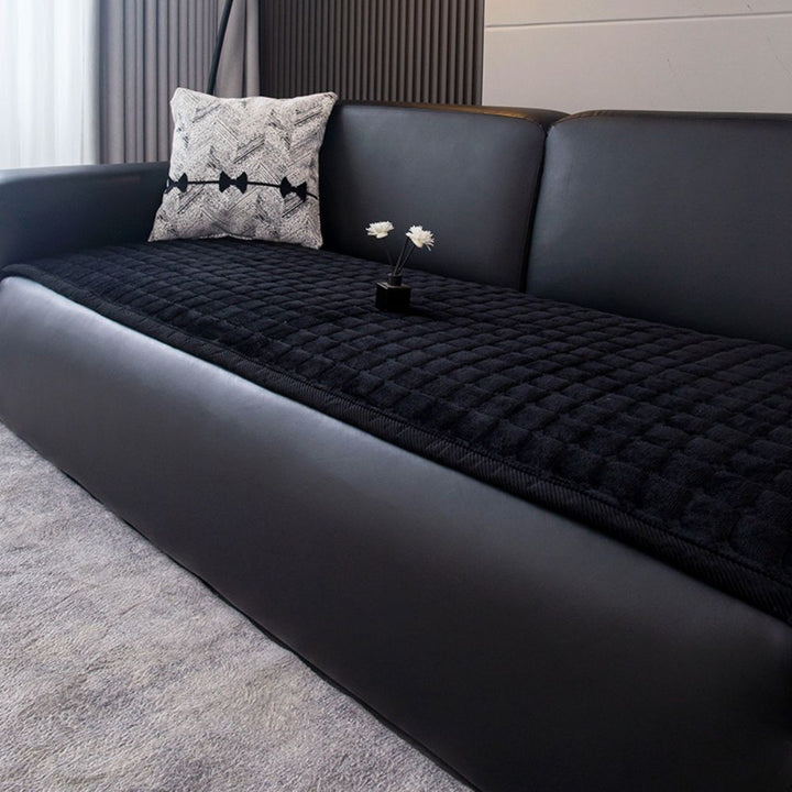 Sofaüberwurf gesteppt Plüsch