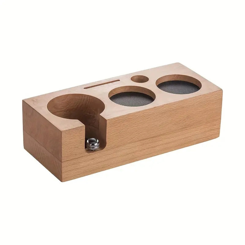Rechteckige Tamperstation aus Holz