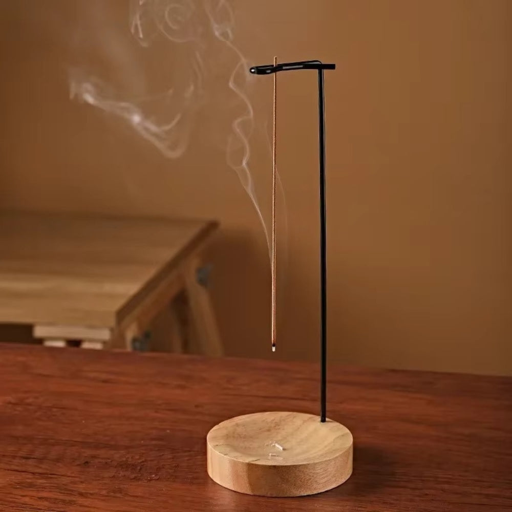 Räucherhalter Holz mit Metallelement