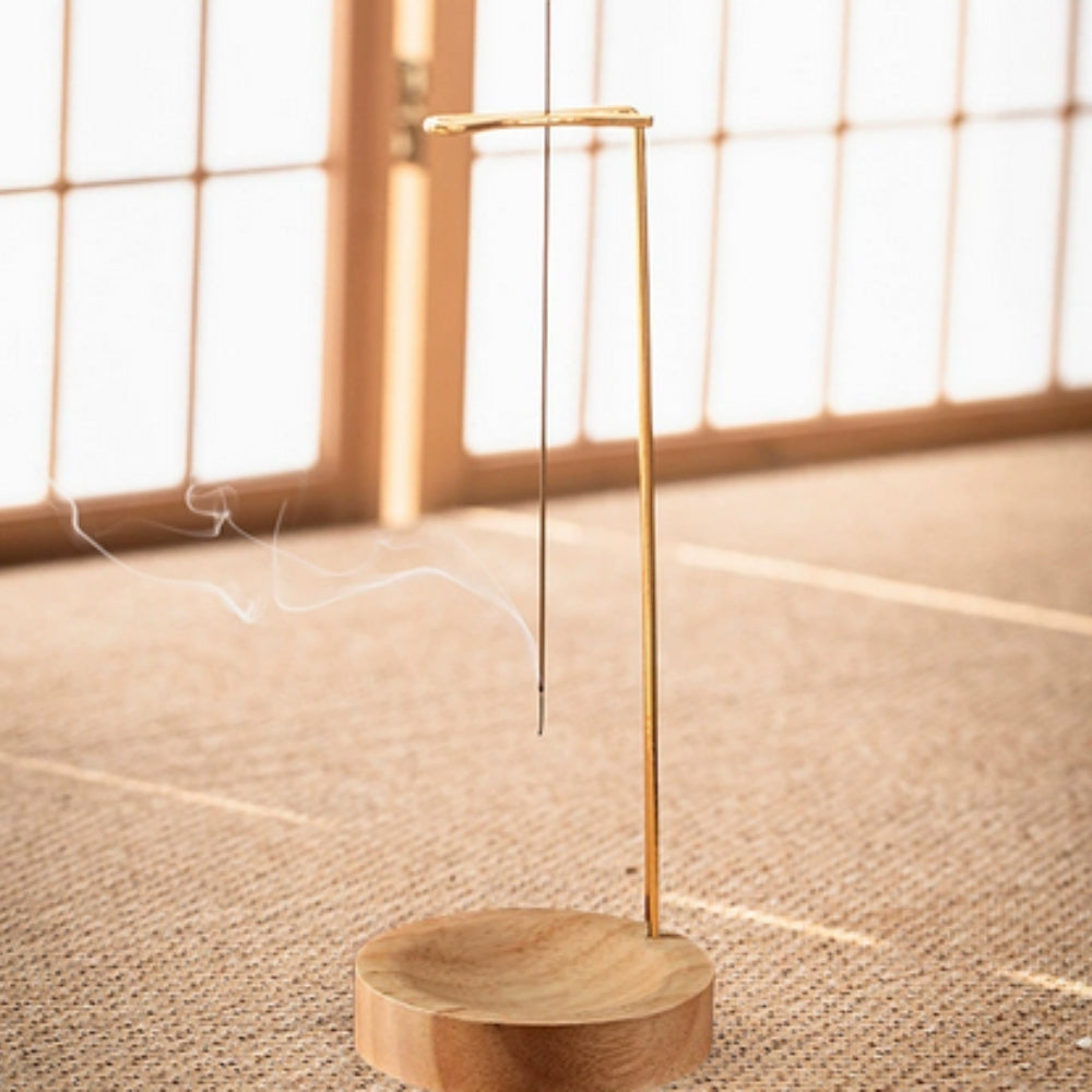 Räucherhalter Holz mit Metallelement