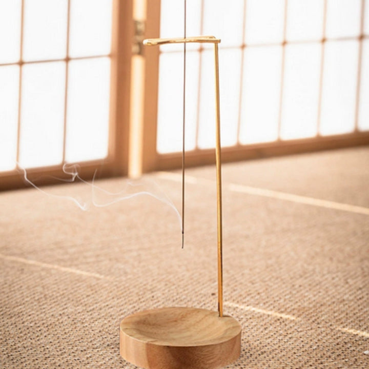 Räucherhalter Holz mit Metallelement