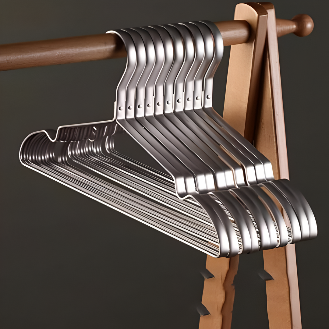 Kleiderbügel aus Aluminium, 10er-Set