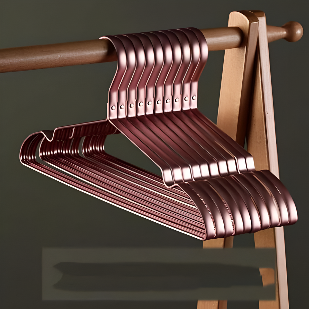 Kleiderbügel aus Aluminium, 10er-Set
