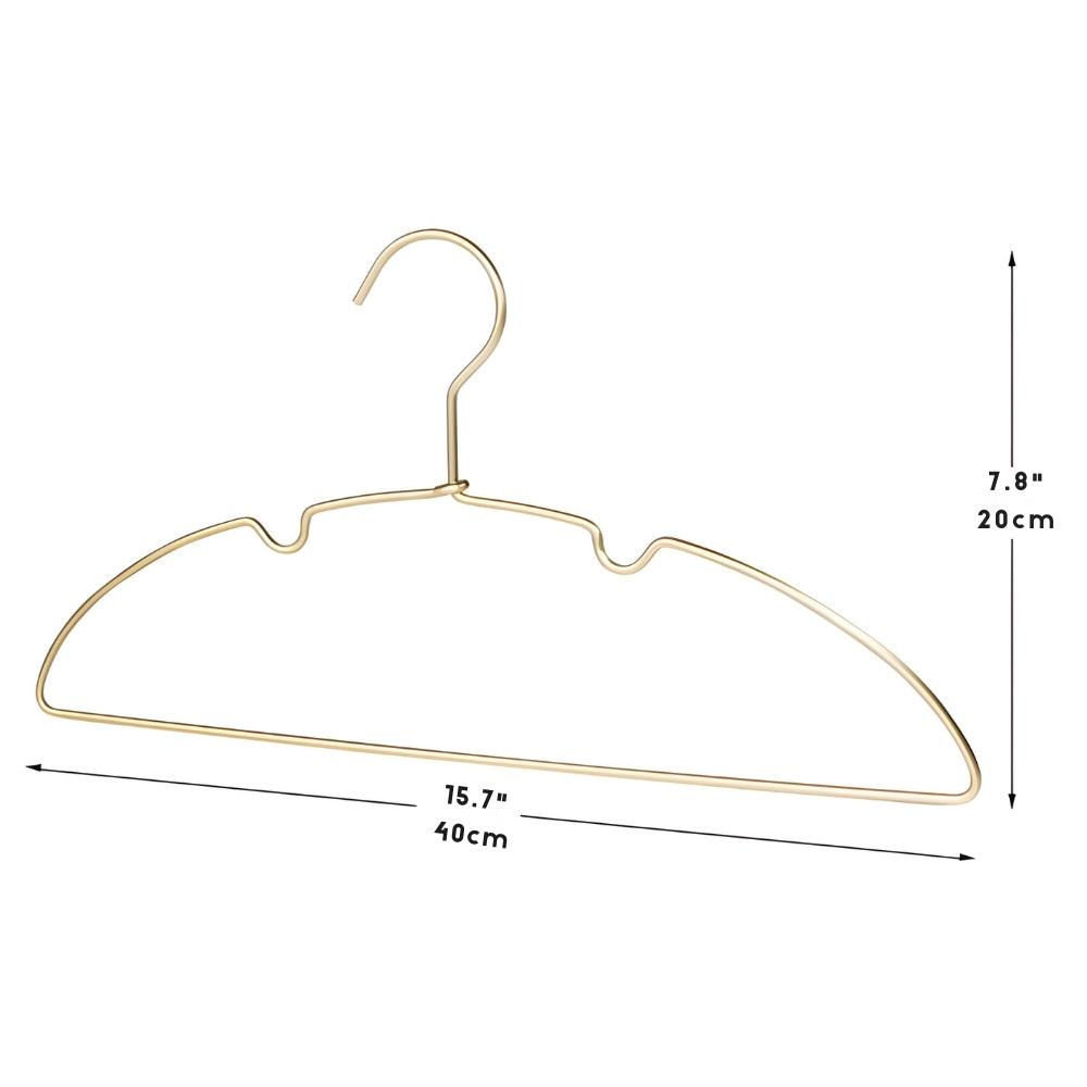 Nahtlose Kleiderbügel aus Aluminium, 10er-Set