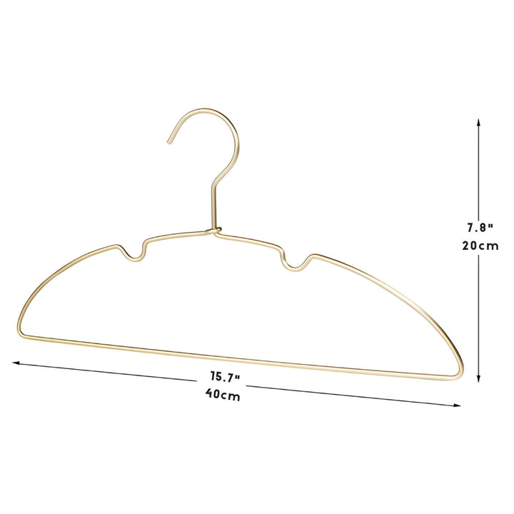 Nahtlose Kleiderbügel aus Aluminium, 10er-Set