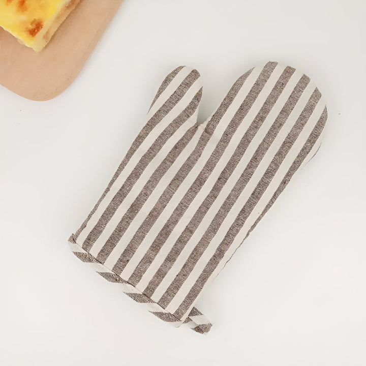 Ofenhandschuh mit Streifen und Silikon-Noppen