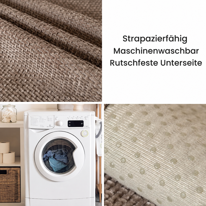Moderner Chenille-Sofabezug in Tweed-Optik, rutschfest