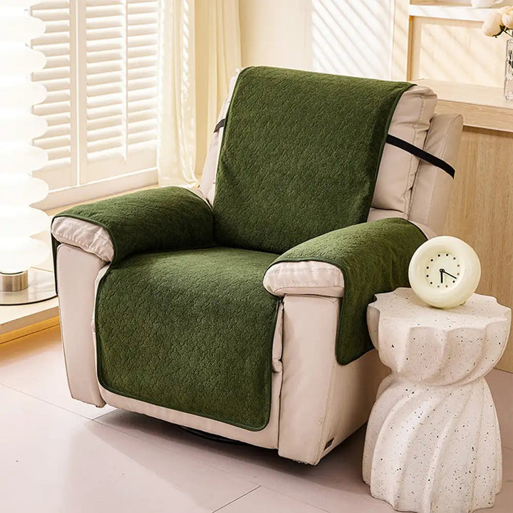 Chenille-Sofabezug mit diagonalem Muster – kratzfest – Flocon