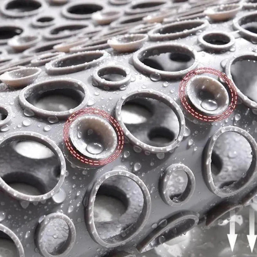 Tapis de douche à ventouses